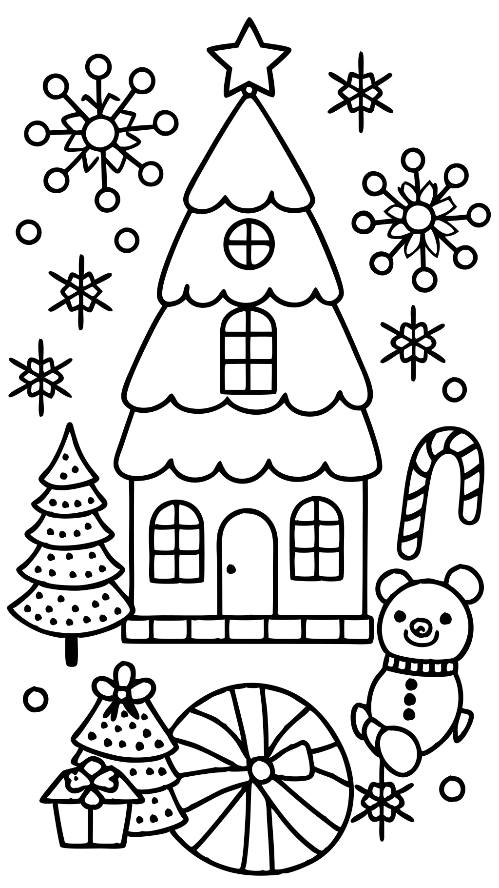 pages à colorier imprimables de Noël gratuitement